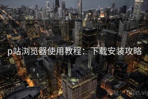 p站浏览器使用教程：下载安装攻略
