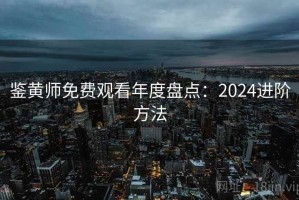 鉴黄师免费观看年度盘点：2024进阶方法