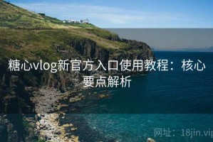 糖心vlog新官方入口使用教程：核心要点解析