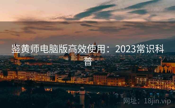 鉴黄师电脑版高效使用：2023常识科普