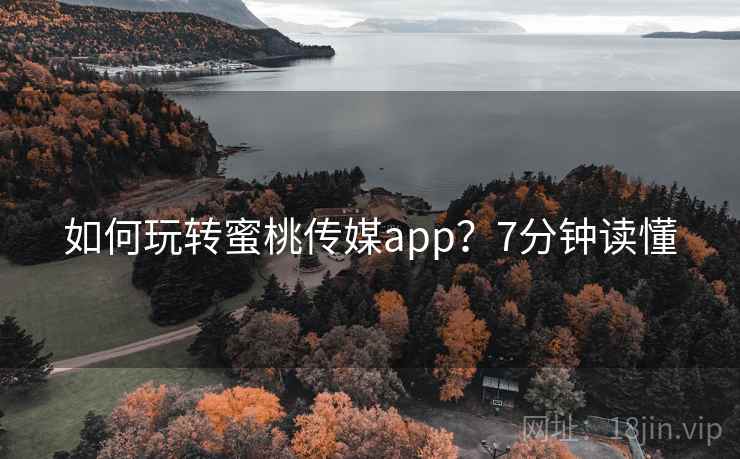 如何玩转蜜桃传媒app？7分钟读懂