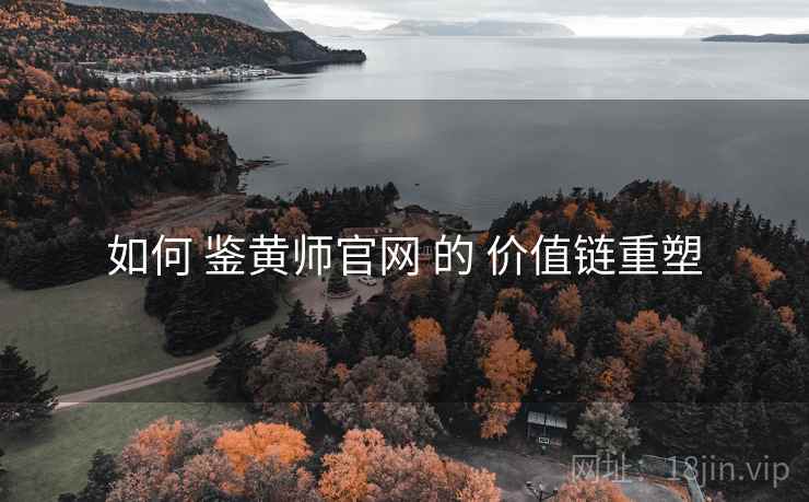 如何 鉴黄师官网 的 价值链重塑